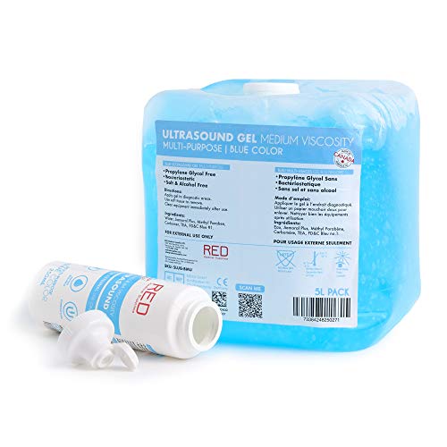 5L Jug Blue Ultrasound Couplant Transmission Fetal Doppler Gel Multi