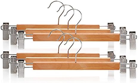 solid wood skid pants rack/Multifunctional drying pants clip/ household hangers can be adjusted
