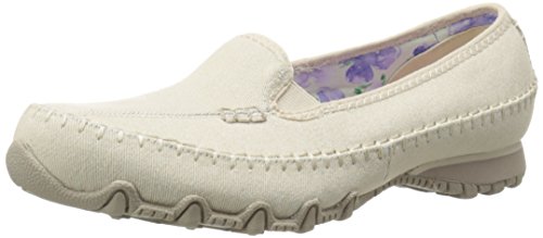 Skechers Women's Bikers-Jaywalk Flat, Natural, 8 M US