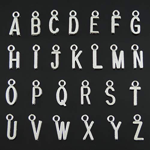 130pcs/5Set ABC Letter/Alphabet A-Z Letter Charms Pendant Loose Beads Set for Jewelry Making - Thumbnail 2