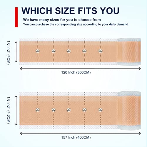 ZODENIS Scar Away Silicone Scar Sheets, Scar Tape(1.8” x 157”Inch- 4M), Scar Strips, Reusable, Professional Scar Remover for C-Section, Surgery, Keloid, Tummy Tuck, Scar Patch, Scar Pads.