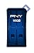 PNY Micro Sleek Attaché 16GB USB 2.0 Flash Drive - Blue -P-FDU16GSLK/BLU-GE