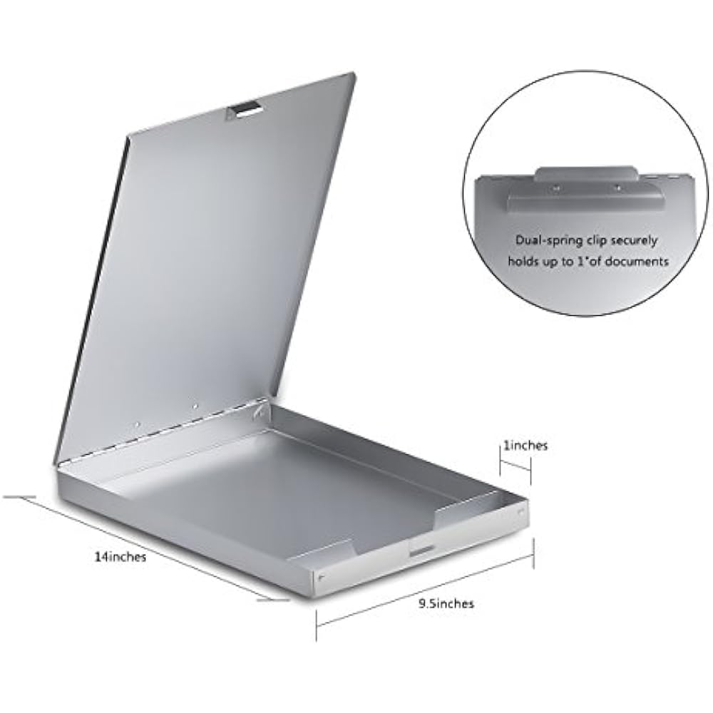 Metal Clipboards Clipboard With Storage Form Holder Portfolio Aluminum
