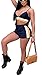 Women Sexy Two Piece Romper Outfits Spaghetti Strap Bra Crop Top Short Pants Set Tracksuit
