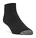 Galiva Men's Cotton Extra Soft Ankle Cushion Socks - 3 Pairs, Medium, Black