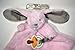 Blankets & Beyond Nunu Pink Plush Bunny Security Blanket Rattle and Pacifier Holder 15