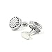LBFEEL Modern Round Cufflinks Crystal Blue Cufflinks for Mens French Shirt with a Gift Box