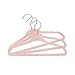 Closet Complete Baby Velvet Hangers, Premium Quality, True-Heavyweight, Virtually-UNBREAKABLE, Ultra-Thin, Space Saving No-Slip, Perfect Size for Babies 0-48 months 360° SPIN, Chrome Hooks, Pink, 25 pc