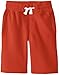 Southpole Big Boys' Boys Jogger Shorts In Basic Solid Colors and Fleece Fabric, Orange, Medium