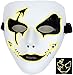 Circle Circle El Wire Glowing LED Halloween Masks (Yellow)