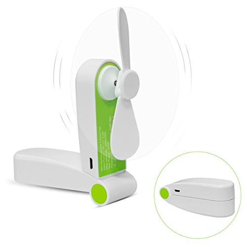 Foldable Handheld Mini Fan USB Rechageable Desktop Fan Portable Pocket Fan 2 Speeds Adjustable Personal Fan for Home Office Travel Outdoors