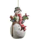 5" HOLIDAY SNOWMAN ORNAMENT by RAZ Imports, Inc