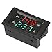 DROK 0.39 Inch Current Voltage Tester, DC 4.5-100V Digital Multimeter, 0-50A Volt amperage Meter, Red Green Dual LED Display, Volt Amp Meter Gauge Panel for Car Automotive