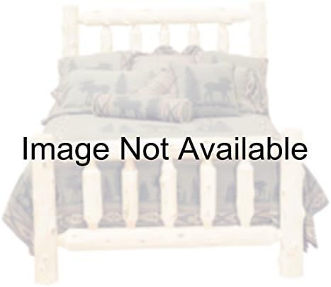 Fireside Lodge Hand Crafted Lacquered Northern White Cedar Log Headboard With Notched Side Rails, Double
