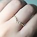 Gieschen Jewelers -Crystal V- 18K Rose/White Gold-Plated CZ Crystal Dainty Ring