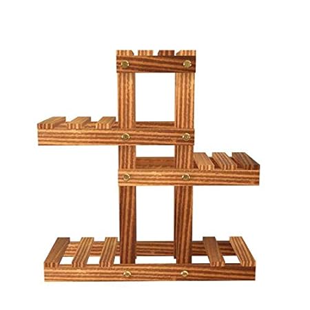 Dantawood Pine Wooden Flower Pot Holder Stand Size - 38 x 13 x 36 cm.
