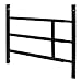 Segal 9179775 16 in, Carbon Steel, Black, Fixed 3-Bar Window Grill, 15-1/4 in.H x 23-1/2 in-38 in.W