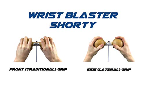 Wrist Blaster - Forearm, Hand and Wrist Roll and Twist Exerciser Fat Grip (3 Inches, Shorty Sphere (Ball))
