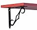 Knape & Vogt John Sterling Colonial Style Decorative Shelf Bracket, 7-Inch, Black, RP-0090-7BK
