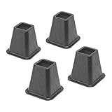 Whitmor Bed Risers, S/4, Black (Kitchen)
