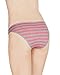 Nabtos Women's Sexy Cotton Underwear Panties Bikini Stripes Pack of 3 (Large/7, Blue Stripes)