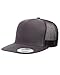 Yupoong Five-Panel Classic Trucker Cap - One Size - Charcoal