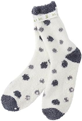 KN Karen Neuburger Printed Slipper Socks With Grippers Charcoal