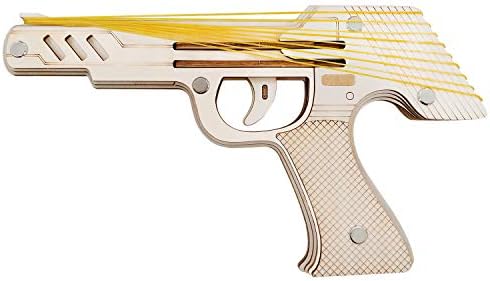FD2LB1NVL 3D Puzzle Model for Kids DIY Wooden Jiu Lianfa rubber band gun Puzzle Toys