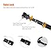 Shineda Telescopic Handheld Monopod Pole Selfie Stick SD-208 for GoPro Hero 2 3+ 4 5 6 and GoPro Session, SJCAM SJ4000 SJ5000 Xiaomi Yi Action Cameras,36