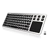 Arteck-24G-Wireless-Touch-TV-Keyboard-with-Easy-Media-Control-and-Built-In-Touchpad-Solid-Stainless-Steel-Ultra-Compact-Full-Size-QWERTY-UK-Layout-Keyboard-for-TV-Connected-Computer-Smart-TV-HTPC Arteck 2.4G Wireless Touch TV Keyboard with Easy Media Control and Built-In Touchpad Solid Stainless Steel Ultra Compact…