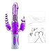 EA-STONE Multispeed Rabbit Viberate Waterproof Thrusting Women Toy Silent,Purple