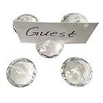 ElE&GANT 12Pcs Diamond Place Card Holder(Clear)