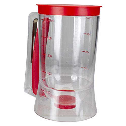 4 Cup Clear Plastic Batter Dispenser with Measurement Markings Pricepulse