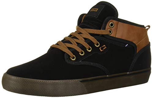 Globe Men's Motley Mid Skate Shoe, Black/Toffee, 7 Medium US