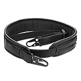 Marmot Rifle Sling Comfortable Durable Silica Gel Padding Leather - Nylon QD Clip Gun Sling for Hunting Shooting Gun Rifle AR 15