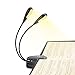 Vekkia 10 LED Music Stand Light, USB/AAA Battery Operated Book Light, Eye-Cared Clip on Light, 3 Brightness×3 Color Light up 2 Full Pages, Perfect for Readers, Music Stand