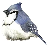 Touch of Nature 21177 Fat Blue Jay Feather Bird, 5-1/2-Inch