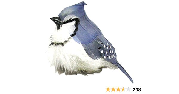 Touch Of Nature Fat Blue Jay Feather Bird 5 1 2 Inch Amazon Ca Home