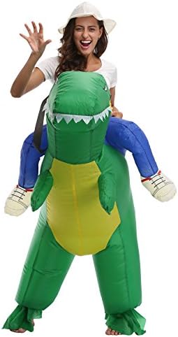 Adult Kids Inflatable Dinosaur Costume Riding On Animal Halloween Fancy Dress Up (7 Other Roles)
