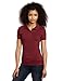 Lee Uniforms Juniors Stretch Pique Polo, Burgundy, Medium