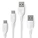 RAVPower USB Type C Cable, USB A to USB C Charger (3ft, 6ft), 2 Pack Fast Charging Cord for Samsung Galaxy S9 S8 Plus Note 8, Google Pixel, LG V30 G6 G5, Nintendo Switch, OnePlus and More