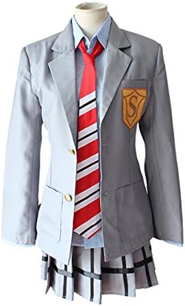 Atourcos Your Lie in April Miyazono Kaori Skirt School Uniform Cosplay Costume