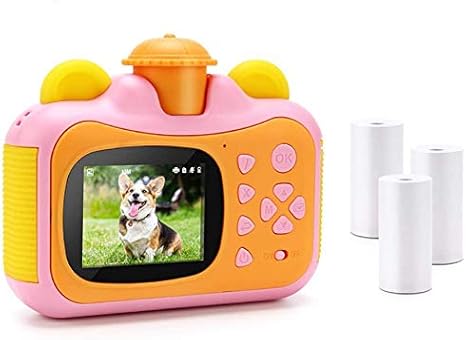 Fltaheroo Portable Instant Print Camera Toy Camera with Print Paper Digital Print Camera Birthday Gift for Kids Pink Fltaheroo Portable Instant Print Camera Toy Camera with Print Paper Digital Print Camera Birthday Gift for Kids Pink