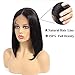 Kbeth Hair Straight 4x4 Lace Front Wigs Human Hair for Black Women Unprocessed Brazilian Virgin Remy Hair Wig 180% Density Straight Short Bob Lace Front Wig Natural Black Color (12 Inch, Straight Wig)
