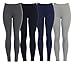 EttelLut Cotton Spandex Basic Leggings Pants-Jersey Full/Capri Regular/Plus Size