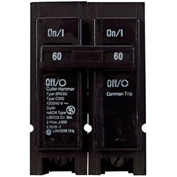 Eaton BR260 2" 60 Amp Double Pole Interchangeable Circuit Breaker