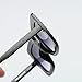Fheaven Womens Fashion Artificial Diamond Cat Ear Quadrate Big Metal Frame Brand Classic Sunglasses (D)