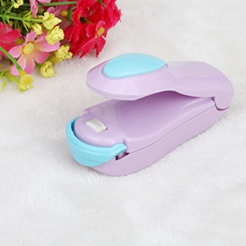 MChoice Portable Mini Heat sealing Machine Impulse sealer Seal Packing Plastic Bag (Purple)