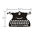 Sizzix 657836 Bigz Die Vintage Typewriter by Tim Holtz, Multicolor