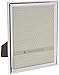 Lawrence Frames 510780 8x10 Metal Picture Frame Silver-Plate with Delicate Beading